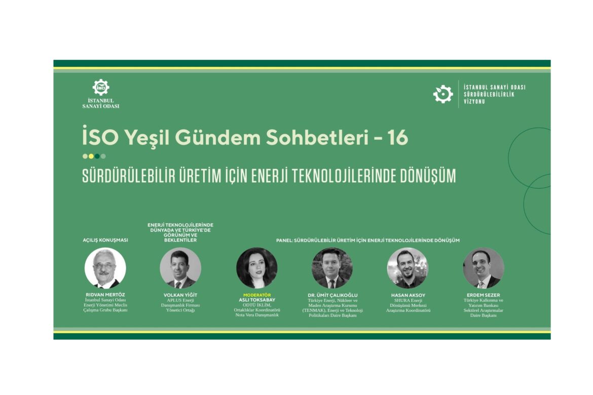 Türkiye'nin net sıfır hedefi için sanayi ve enerji politikalarının bütünleşmesi önem arz ediyor